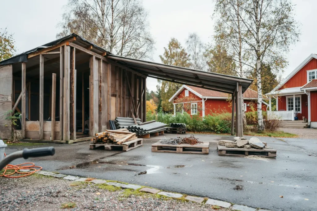 s planerar du rivning av garage eller carport regler sortering och smart f rberedelse
